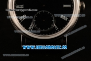 IWC Portofino Vintage Moonphase Asia 6497 Manual Winding Steel Case with Black Dial and Black Leather Strap - (AAAF)
