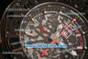 Richard Mille RM032 Chrono Swiss Valjoux 7750 Automatic PVD Case with Skeleton Dial and White Markers