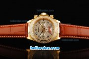 Rolex Daytona Automatic Movement Gold Case with Diamond Bezel-Diamond Dial and Black Numeral Hour Markers Rolex Daytona Automatic Movement Gold Case with Diamond Bezel-Diamond Dial and Black Numeral Hour Markers