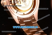 Rolex Datejust Swiss ETA 2671 Automatic Rose Gold Case with Purple Dial Diamonds Markers and Rose Gold Bracelet (BP)