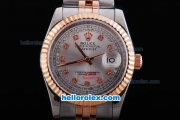 Rolex Datejust Automatic 2008 Grey Dial with Diamond Marking