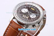 Breitling Navitimer Automatic Tourbillon with Brown Dial -Bidirectional Slide Rule