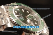 Rolex Submariner Green Ceramic Bezel With Green Dial All Steel With ETA 2836 EW
