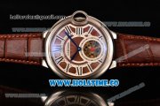 Cartier Ballon Bleu De Tourbillon Asia Automatic Steel Case with Brown Dial and Roman Numeral Markers Cartier Ballon Bleu De Tourbillon Asia Automatic Steel Case with Brown Dial and Roman Numeral Markers