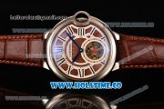 Cartier Ballon Bleu De Tourbillon Asia Automatic Steel Case with Brown Dial and Roman Numeral Markers