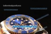 Rolex Submariner Two Tone Blue Model ETA2836 Auto 1:1 Clone With Ceramic Bezel 116613LB