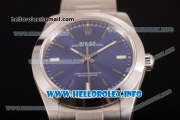 Rolex Oyster Perpetual Air King Swiss ETA 2824 Automatic Full Steel with Blue Dial and Silver Stick Markers