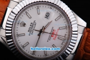 Rolex Datejust Working Chronograph Automatic Movement with White Dial
