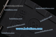 Bell & Ross BR 01-92 Automatic Movement PVD Case with Yellow Markers-Black Dial and Black Rubber Strap