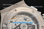 Hublot Big Bang Aero Bang Chrono Swiss Valjoux 7750 Automatic Steel Case with Stick Markers and Skeleton Dial