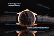 IWC Portuguese Swiss ETA 2836 Automartic Rose Gold Case with Black Dial and Numeral Markers