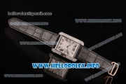 Cartier Tank Anglaise Miyota 9015 Automatic Steel Case with Diamonds Markers and Silver Dial - Diamonds Bezel