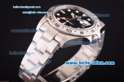 Rolex Explorer II Swiss ETA 2836 Automatic Full Steel with Black Dial and White Markers