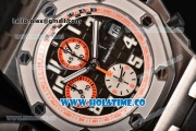Audemars Piguet Royal Oak Offshore "Gentleman Driver" Chrono Swiss Valjoux 7750 Automatic Steel Case with Black Dial and White Arabic Numeral Markers(JF)