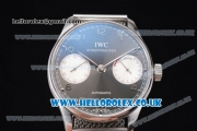 IWC Portuguese Automatic Clone IWC 52010 Automatic Stainless Steel Case/Bracelet with Black Dial and Arabic Number Markers (YL)