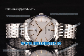 Omega De Ville Tresor Master Co-Axial Swiss ETA 2824 Automatic Steel Case with White Dial and Stick Markers