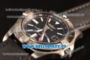 Breitling Avenger II GMT Black Dial With Swiss ETA 2836 Automatic Leather Strap Best Edition A17318101B1X2