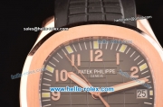 Patek Philippe Aquanaut 4813 Automatic Rose Gold Case with Brown Dial and Black Rubber Strap