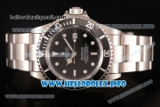 Rolex Sea-Dweller Swisss ETA 2836 Automatic Steel Case/Bracelet with Black Dial and White Dot Markers (BP)