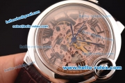 Cartier Ballon Bleu Asia 3836 Automatic Steel Case with Skeleton Dial and Black Roman Numeral Markers