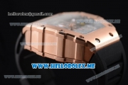 Richard Mille RM 011 Felipe Massa Flyback Swiss Valjoux 7750 Automatic Rose Gold Case with Skeleton Dial and Black Rubber Strap Arabic Numeral Markers