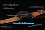 Panerai PAM 00365 Luminor 1950 Equation of Time Tourbillon Automatic PVD Case with Brown Dial an Brown Leather Bracelet