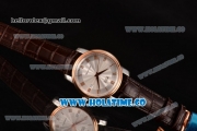 Mido Dorada Miyota Quartz Steel Case with Rose Gold Bezel and White Dial