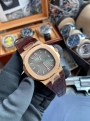 PPF V4 Nautilus top replica PP Patek Philippe 5711R rose gold belt watch