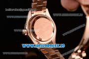 Rolex Datejust Swiss ETA 2671 Automatic Rose Gold Case with Pink Dial Stick Markers and Rose Gold Bracelet (BP)