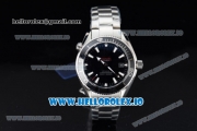 1:1 Omega Seamaster Planet Ocean Swiss ETA 2824 Automatic Steel Case with Black Dial Stick/Arabic Numeral Markers and Steel Bracelet