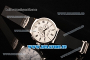 Ulysse Nardin Marine Chrono Asia Automatic Steel Case with Roman Numeral Markers and White Dial