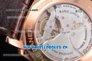 Panerai Radiomir 1940 Clone Panerai P.2002/1 Manual Winding Rose Gold Case with Brown Dial and Stick/Arabic Numeral Markers (KW)