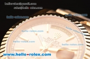 Rolex Day-Date Asia 2813 Automatic Gold Case/Strap with Gold Stick Markers