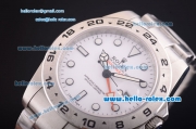 Rolex Explorer II Swiss ETA 2836 Automatic Full Steel with White Dial and White Markers