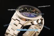 Tag Heuer SLR Chronograph Quartz Movement Full Steel with Blue Dial and Stick Markers