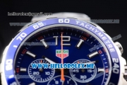 Tag Heuer Formula 1 Chronograph Miyota Quartz Stainless Steel Case/Bracelet with Blue Dial and Stick/Arabic Numeral Markers