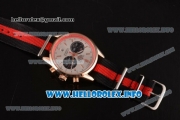 Tag Heuer Carrera Calibre 18 Miyota Quartz Rose Gold Case with White Dial Stick Markers and Red/Black Nylon Strap