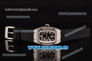 Richard Mille RM 007 Miyota 9015 Automatic Steel/Diamonds Case with Skeleton Dial and White Arabic Numeral Markers (K)