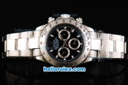 Rolex Daytona Automatic Movement Full White with Black Dial