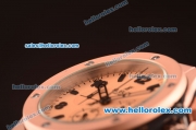 Hublot Big Bang Chronograph Miyota Quartz Movement Full Rose Gold with Rose Gold Dial and Black Numeral/Stick Markers