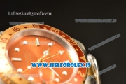 Rolex GMT-Master Vintage Brown Dial With Brown Bezel 2813 Auto Two Tone Jubilee Strap