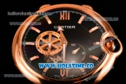 Cartier Ballon Bleu De 42MM Miyota 82S7 Automatic Rose Gold Case with Black Dial and Stick Markers