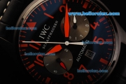 IWC Big Pilot Automatic Movement PVD Case with Black Dial and Red Arabic Numerals