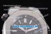 Audemars Piguet Royal Oak Offshore Diver Asia Automatic Steel Case Black Dial Black Rubber Strap and Stick Markers