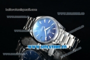 Omega Seamaster Aqua Terra 150 M Master Co-axial Clone 8500 Automatic Full Steel with Blue Dial and White Stick Markers