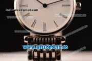 Longines La Grande Classique SWISS QUARTZ Steel Case with White Dial and Steel Bracelet