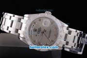 Rolex Day-Date Automatic with Diamond Marking and Grey Dial