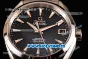 Omega Aqua Terra 150 M Co-Axial Clone Omega 8501 Automatic Steel Case/Bracelet with Black Dial and Stick Markers (EF)