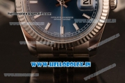 Rolex Datejust Clone Rolex 3135 Automatic Steel Case Blue Dial With Stick Markers Steel Bracelet- 1:1 Original(AR)