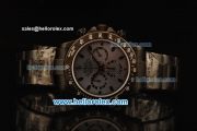 Rolex Daytona Chronograph Swiss Valjoux 7750 Automatic PVD Case and Grey Dial-PVD Strap